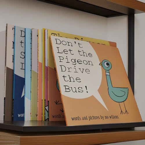 9PCS Mo Willems Pigeon Books Dont Let The Pigeon Drive The Bus Book Series Set Paperback, Pigeon Books Collection for Kids