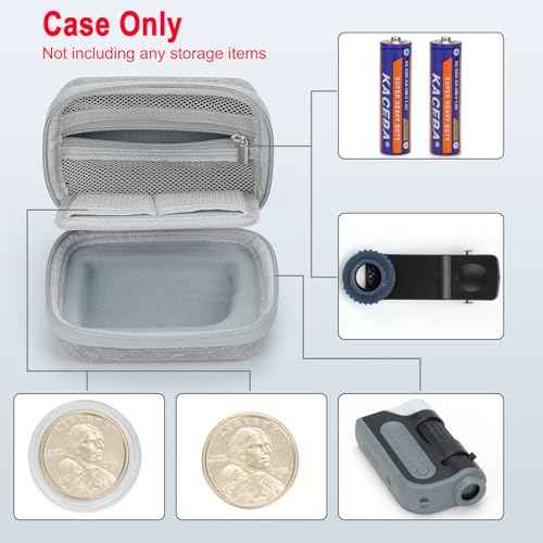 Microscope Case for Carson MicroBrite Plus 60x-120x LED Lighted Pocket Microscope (MM-300 and MM-350) and for BEBANG LAKWAR 60x-120x Pocket Microscope(Case Only)
