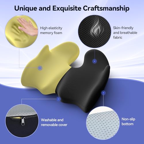 VOXON Seat Cushion, X Large Car Seat Cushion, Memory Foam Cushions for Office Chair, Chair Cushions for Tailbone Pain Relief & Pressure Relief Sciatica for Long Sitting