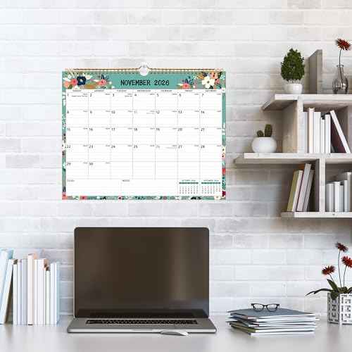 Wall Calendar 2026-2027 ? 2 Year Calendar 2026-2027, 14.57 x 11.42 In, Jan 2026 - Dec 2027, 2026 Calendar 24 Months, Monthly 2026, with Ruled Blocks, Thick Paper, Holidays, To-do List £¦ Notes
