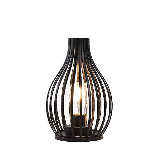 JHY DESIGN Decorations Table Lamp Battery Powered 9.5''High Vase Shaped Cordless Lamp with 6-Hours Timer Feature LED Light Decorative Room Battery Lamp for Indoor Table Garden Party