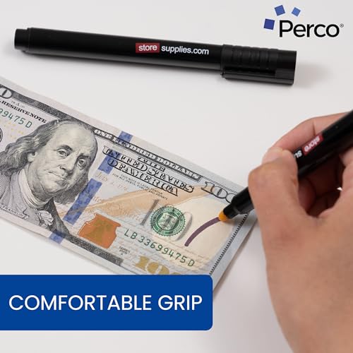 Perco Counterfeit Money Detector Pen 2 Pack - Currency Verification Tool