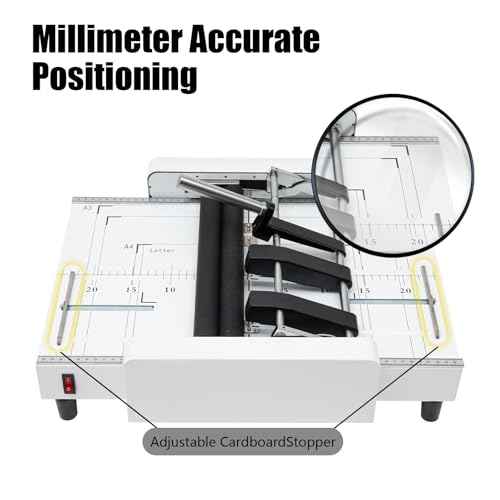 2 in 1 Paper Folding & Binding Machine A3 Booklet Maker MAX 11.7"¡¿16.5" Paper Binder Stapler Machine 200-300 Books/Hr Booklet Maker for Offices, Schools