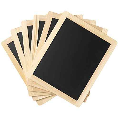 Plaid Enterprises Double-Sided Chalkboard Set, 8 ' x 10 ' With Decorative Wood Surface Frame, Perfect For Arts & Crafts