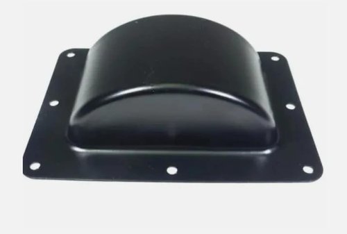 Four (4) Recessed Black Castor Dish 6" x 4" to Fit 3" or 4" Wheels For ATA Cases