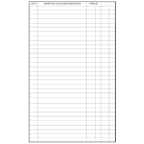 100 Pack Car Vehicle Repair Order and Invoice Receipt Form 2 Part Carbonless Auto Repair Shop Garage Form