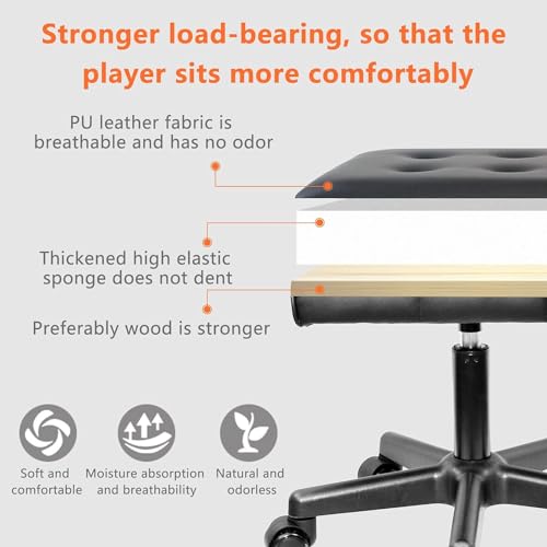 IBVIVIC Adjustable Footrest Under Desk Ottoman 19.3'' L x 15'' W, Black