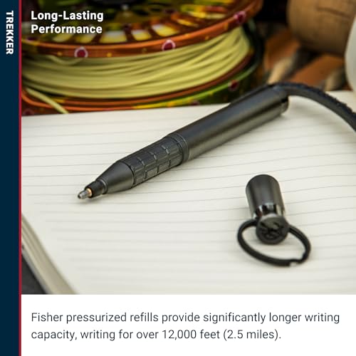 Fisher Space Pen Trekker Space Pen, Ballpoint, Brass, Matte Black, Black Ink, Gift Box