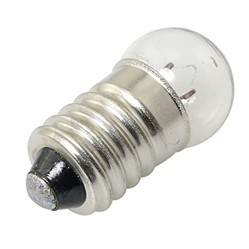 2.5V 0.3A Mini E10 Screw Base Light Bulbs 20PCS Warm White DC Circuit Testing