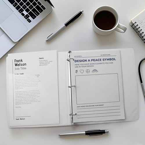 1-inch 3-Ring Binders, 1'' Round Rings Binder, US Letter Size 8.5 x 11'', 200 Sheet Capacity, ClearVue Presentation View, Non-Stick, White (1)