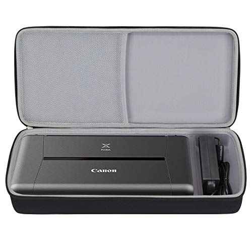 Aproca Portable Case Compatible with Canon PIXMA TR160 / TR150 / iP110 Wireless Mobile Printer, Storage Hard Bag for Accessories (Black)