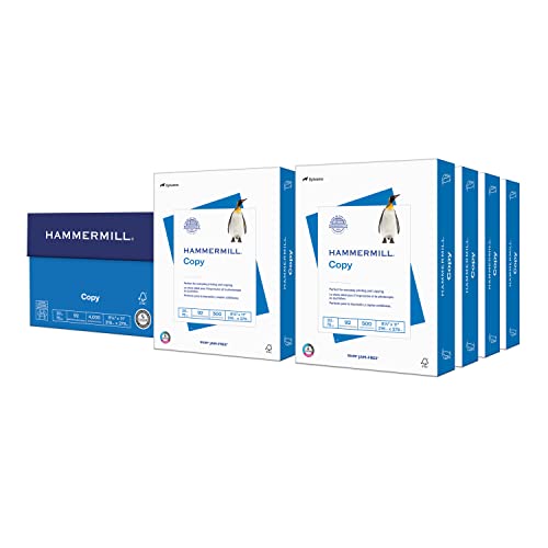 Hammermill 8 Ream Printer Paper, 20 lb Copy, 8.5 x 11, 4000 Sheets, 92 Bright, Made in USA