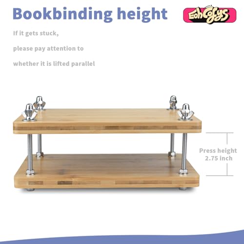 Eohcofys Book Binding Kits, Book Press Binding Materials Tools Bookbinding Kit for Beginners 11.6 x 7.9 Inch