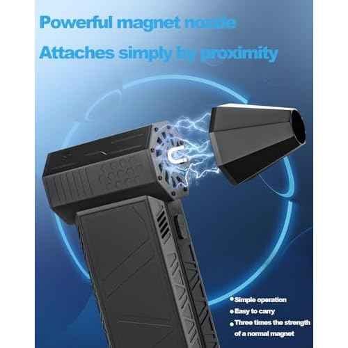 Electric Air Duster-130000RPM Super Power Cordless Air Duster, Rechargeable Brushless Motor Durable Blower, 3-Gear Adjustable Dust Blower for Computer, Keyboard, Outdoor, House and Car