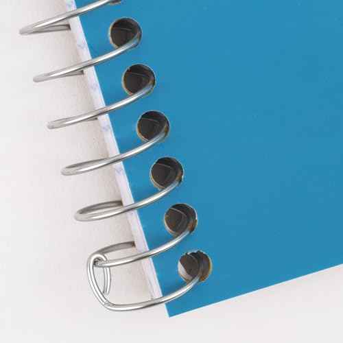 Five Star Spiral Notebook, 2 Subject, College Ruled Paper, 6" x 9-1/2", 80 Sheets, Fights Ink Bleed, Water Resistant Cover, Tidewater Blue (840029CG1-ECM)