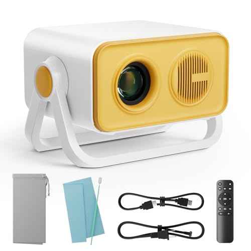 BKZ 2025 upgraded 360¡ÆAdjustable Dual Stand AI Auto Keystone Electric focus Mini Portable Projector with Bluetooth 5.4, 1080P support Outdoor and movie Projector compatible with HDMI/USB/Phone/PC