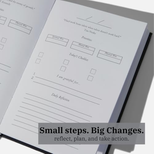 Self Improvement Journal for Men & Women - Daily Planner and Habit Tracker for Productivity, Discipline, and Mental Health - 20 Week Life Planner Journal