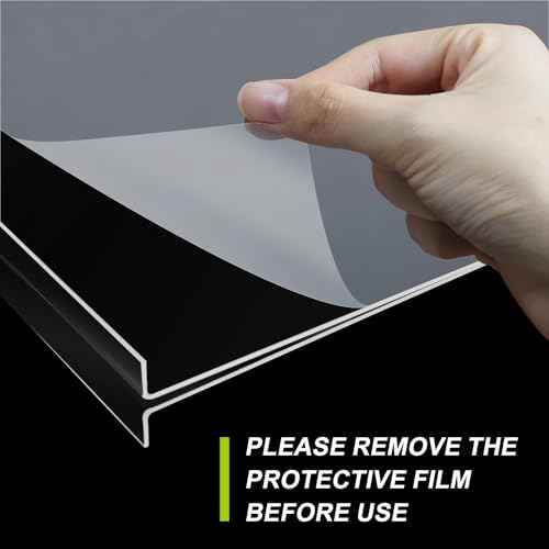 2 Pack 11x17 Inch Acrylic Sign Holder - Clear T Shaped Double Sided Picture Flyer Sign Holder Table Menu Display Stand for Office Restaurant (11x17 Inch)