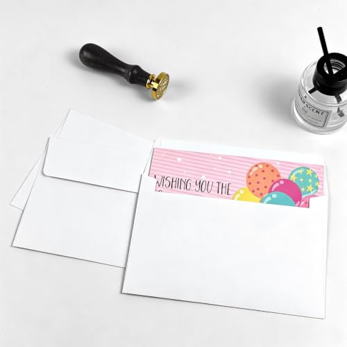 A4 White Self-Sealing Invitation Envelopes 100 Pack - Wedding, Graduation & Photo Mailers