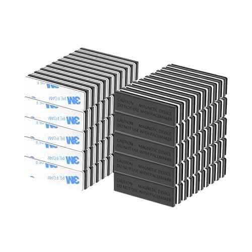 Name Badge Magnets - Magnetic Name Tag Holders with 3 Magnets,Name Tag Magnets 1.77 x 0.5 inches, Extra-Strong Disc Neodymium for ID Badge Holders - 100Pack
