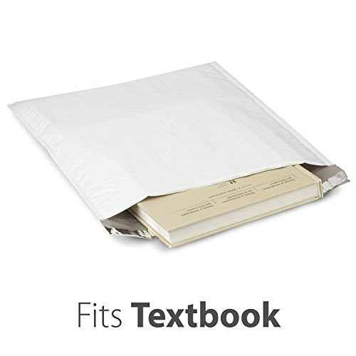 #6 Poly Bubble Mailer 12.5 x 16 (50 Pack), Lightweight Water/Dust/Shock/Tear Resistant Padded Shipping Envelopes for Book, Magazine, Documents
