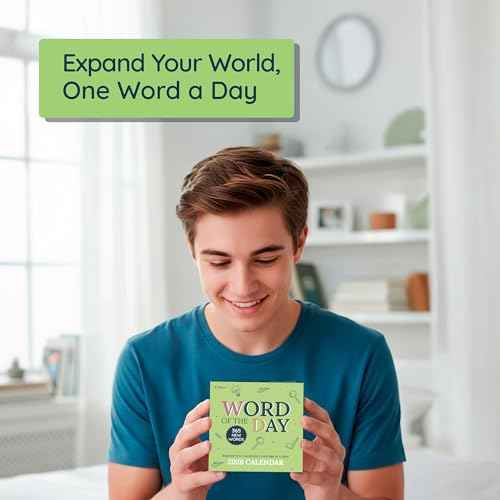 2026 Word of the Day Daily Calendar | Day To Day Tear Off Desktop Calendar with 365 New & Interesting Words & Definitions for Everyday of the Year, Fun Box Calendar Present For Men or Women, Christmas Stocking Stuffer Gift for Home or Office