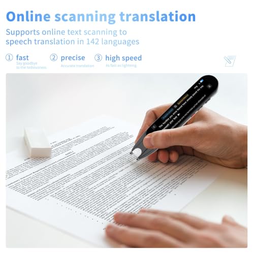 Language Translator Pen for Dyslexia & Learning Support, 142 Languages, Text-to-Speech