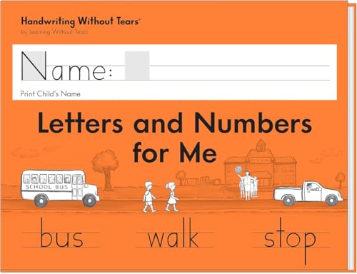 Learning Without Tears Kindergarten Letters & Numbers Workbook - Student Edition