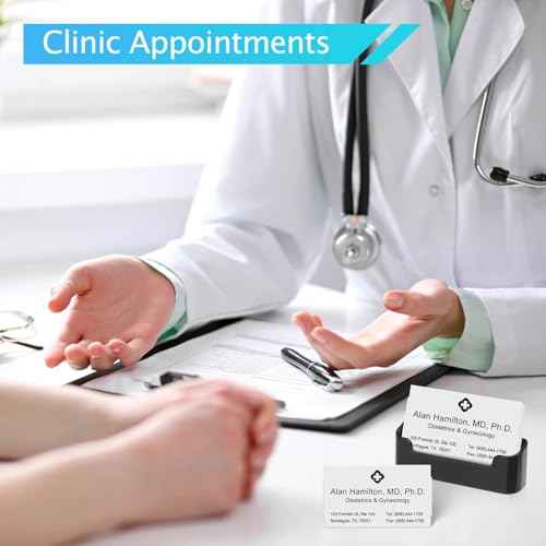 Labelwriter 30374 Business/Appointment Cards 2 x 3 1/2 Labels Stock White Non-Adhesive Compatible for DYMO LW Printers, [5 Rolls, 300 Label/Roll]