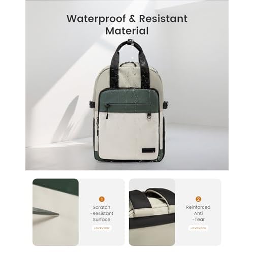 LOVEVOOK 17.3 Inch Laptop Backpack for Women, Travel Carry-On Backpack Purse, College Bookbag for Teen Girls School