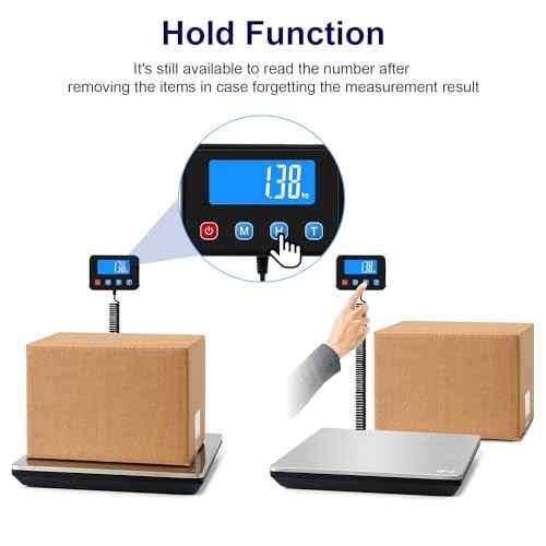 Digital Shipping Postal Scale 0.5 oz High Accuracy! 440lb Commercial Weight Scale for Package, Small Business, Mail, Warehouse, Home, Battery & Charging Cable Included