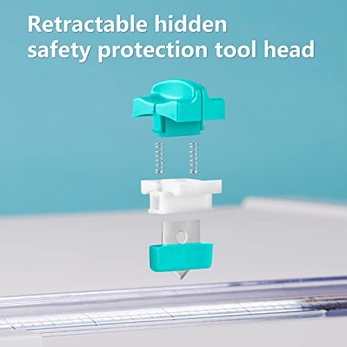 Ecraft Paper Cutter Replacement Blades White 4 Pack for Safe & Precise Cutting
