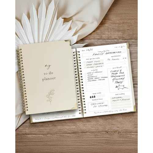 Beautiful To Do List Notebook - Aesthetic Daily Planner to Easily Organize Your Tasks And Boost Productivity - Stylish Undated Planner And School or Office Supplies For Women