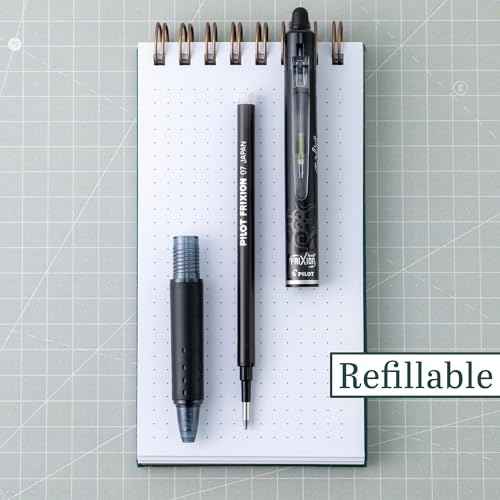PILOT FriXion Clicker Erasable Pens, Refillable & Retractable Gel Ink Pens, Fine Point 0.7 mm, Black Ink, 3-Pack - Ideal for School, Journaling, & Office Writing