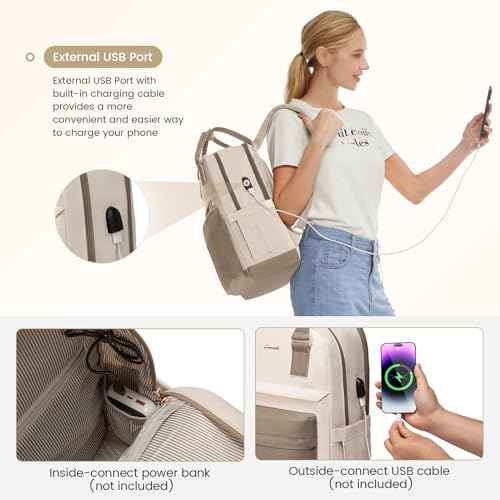 LOVEVOOK Laptop Backpack for Women 17.3 Inch,Cute Backpack Laptop Bag with USB Port,Waterproof Travel Backpack Purse Teacher Nurse Bag Fashion Computer Bag for Work