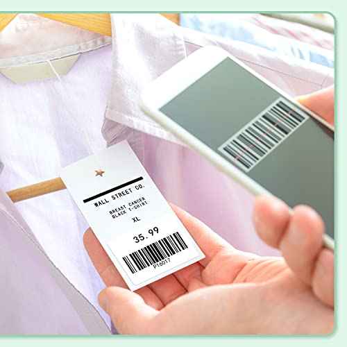 6-Pack Phomemo M110 Original Labels 1.57"x1.18"(40x30mm)Square Self-Adhesive Compatible with Phomemo M110/M120/M200/M220/M221 Label Printer for Barcode, Folder Name, Address, PriceTag, Homemade Label