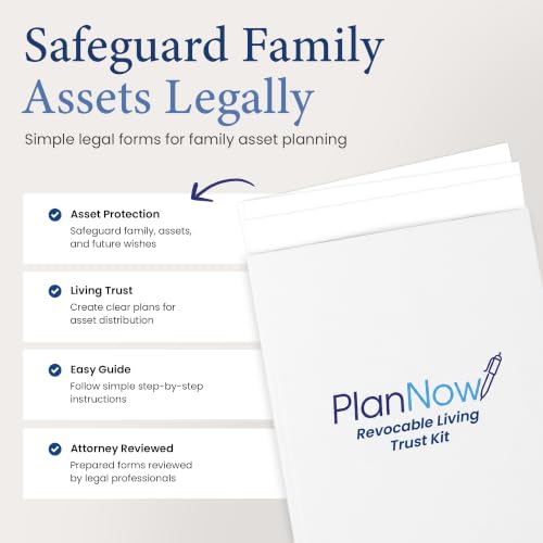 PlanNow Revocable Living Trust Kit — DIY Estate Planning Forms with Step-by-Step Guide