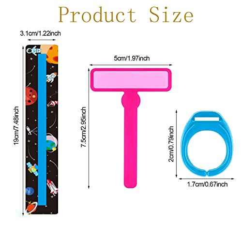 28 Pieces Dyslexia Tools for Kids Dyslexia Reading Strips for Dyslexic Students, Guided Reading Strips Trackers for Kids, Teacher Education Classroom Supplies (Fresh Sets)