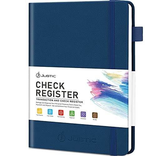 A5 Check Registers for Personal Checkbook, Ledger Transaction Log