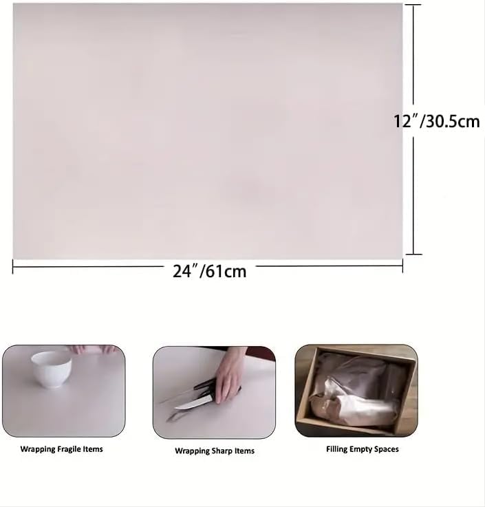 100 Pack Moving Packing Paper Sheets 12x24in Newsprint for Wrapping & Filling