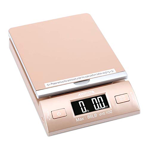 Accuteck Gold Digital Postal Scale 86Lb with Batteries & AC Adapter - Pack of 1