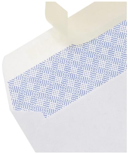 Amazon Basics #10 Security Tinted Self-Seal Business Envelopes with Left Window, Peel & Seal, White, 500-Pack