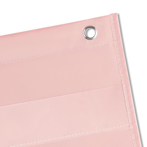 Pink 7 Pocket Chart for Classroom - 28x28 inches, Pink, 7 Pockets, Godery