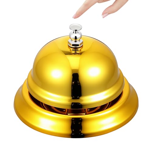 Gold Desk Bell Call Button for Restaurant Hotel Office Reception Service