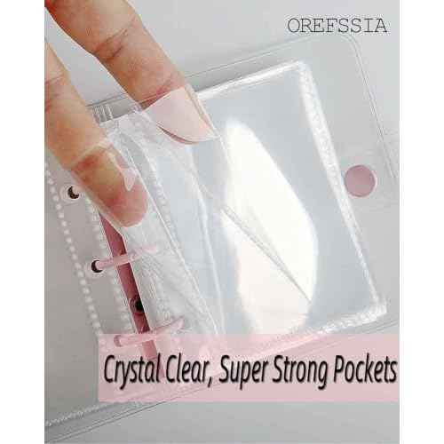 Mini Money Saving Binder, Save $1000 Envelopes Money Saving Challenge Book, Portable (Pink, 1)