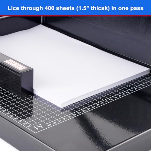NOKAPIN Heavy Duty A4 Paper Cutter 12 Inch Guillotine Black for Office & Crafts