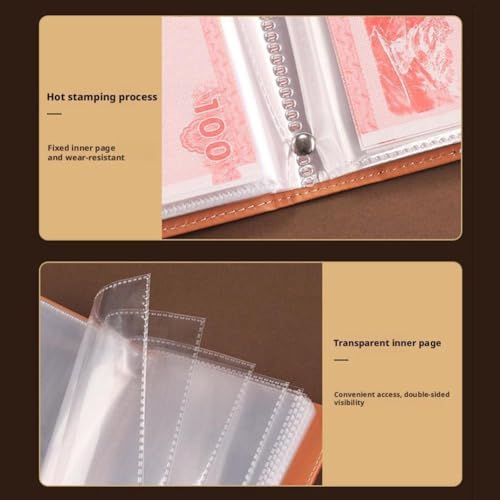 GINTBN Black Money Saving Challenge Book with Password Lock, 100 Envelopes Budget Planner