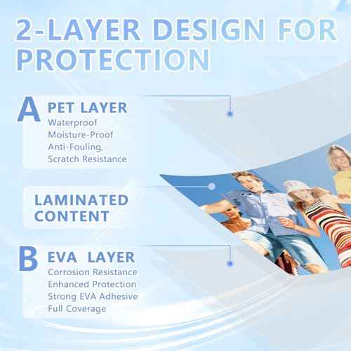 HOUYEE 200 Pack 5 Mil Thermal Laminating Sheets, Hold 8.5 x 11 Inch Sheets, Ultra Clear Laminating Pouches, 9 x 11.5 Inch Lamination Sheet Paper for Laminator, Letter Size, Office and School Supplies