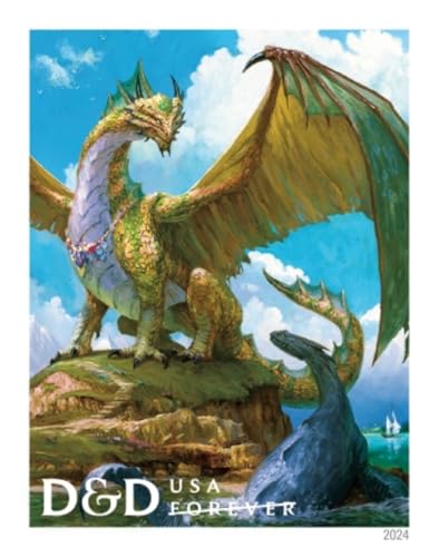 Dungeons & Dragons 2024 Collector Postage Stamps Sheet of 20 - 50th Anniversary