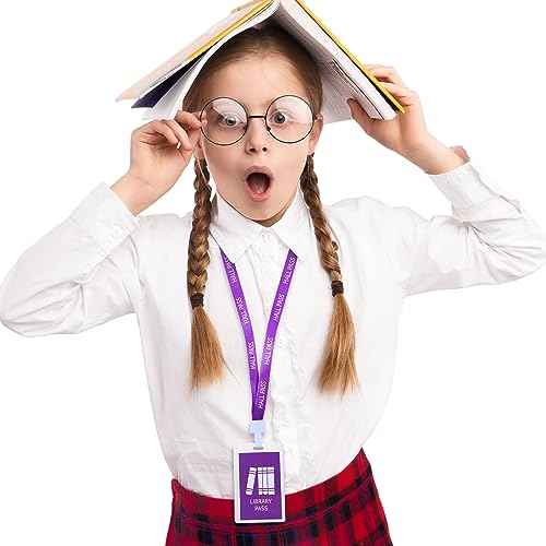 Patelai 36 Pcs PVC Hall Pass Lanyards School Passes Set Unbreakable Hall Passes for Classrooms Restroom Bathroom Library Office Nurse School Teacher Supplies Gifts